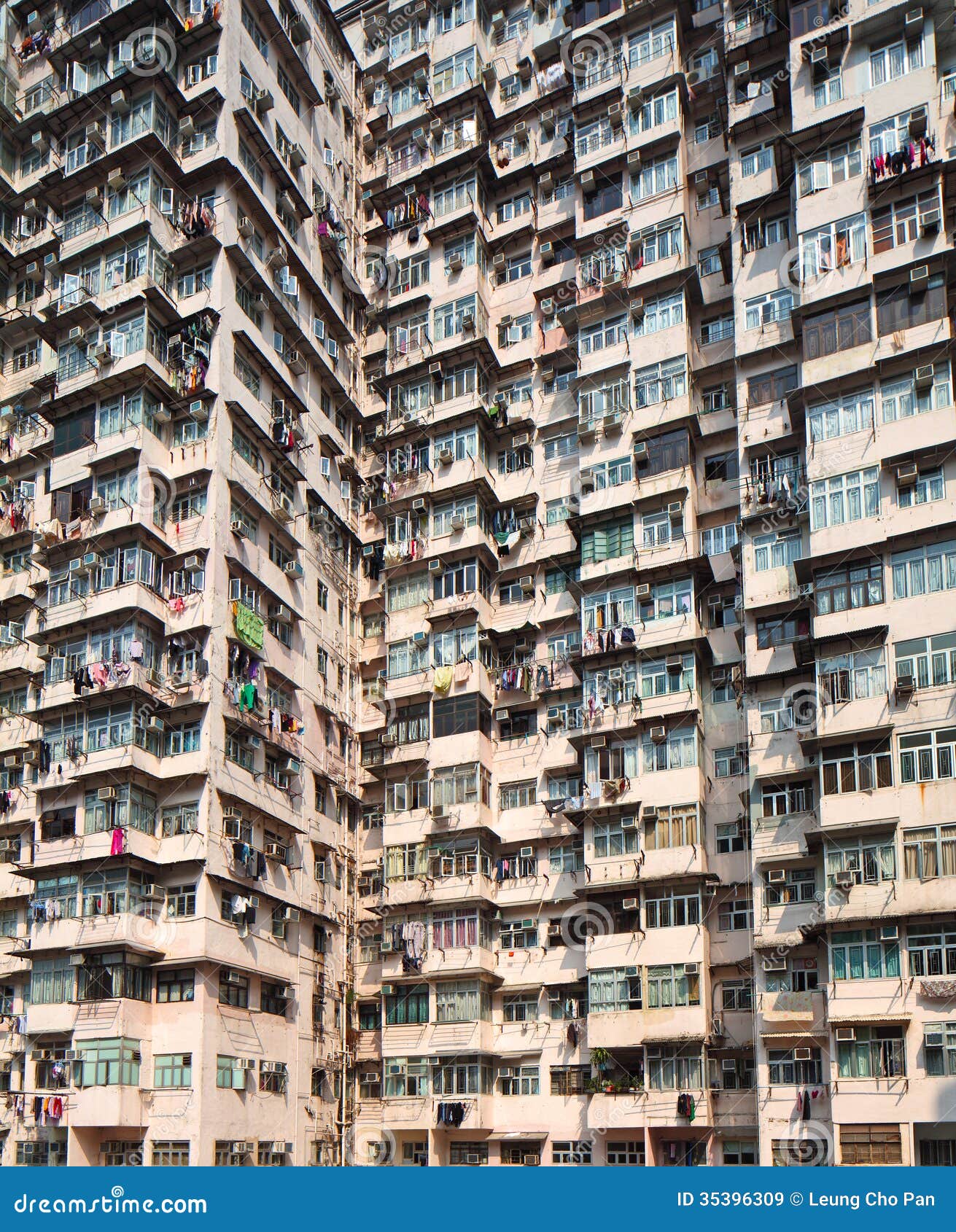 Overcrowded Residential Building Royalty Free Stock Images Image