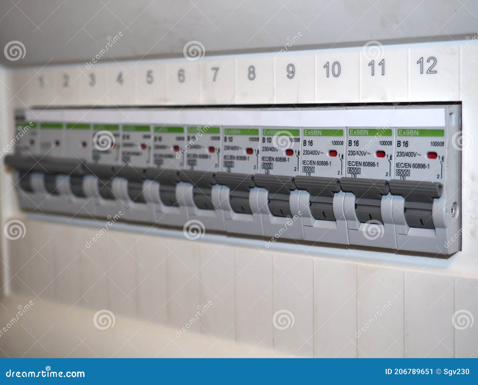 Overcurrent Protection Device or Circuit Breakers. Stock Image Image