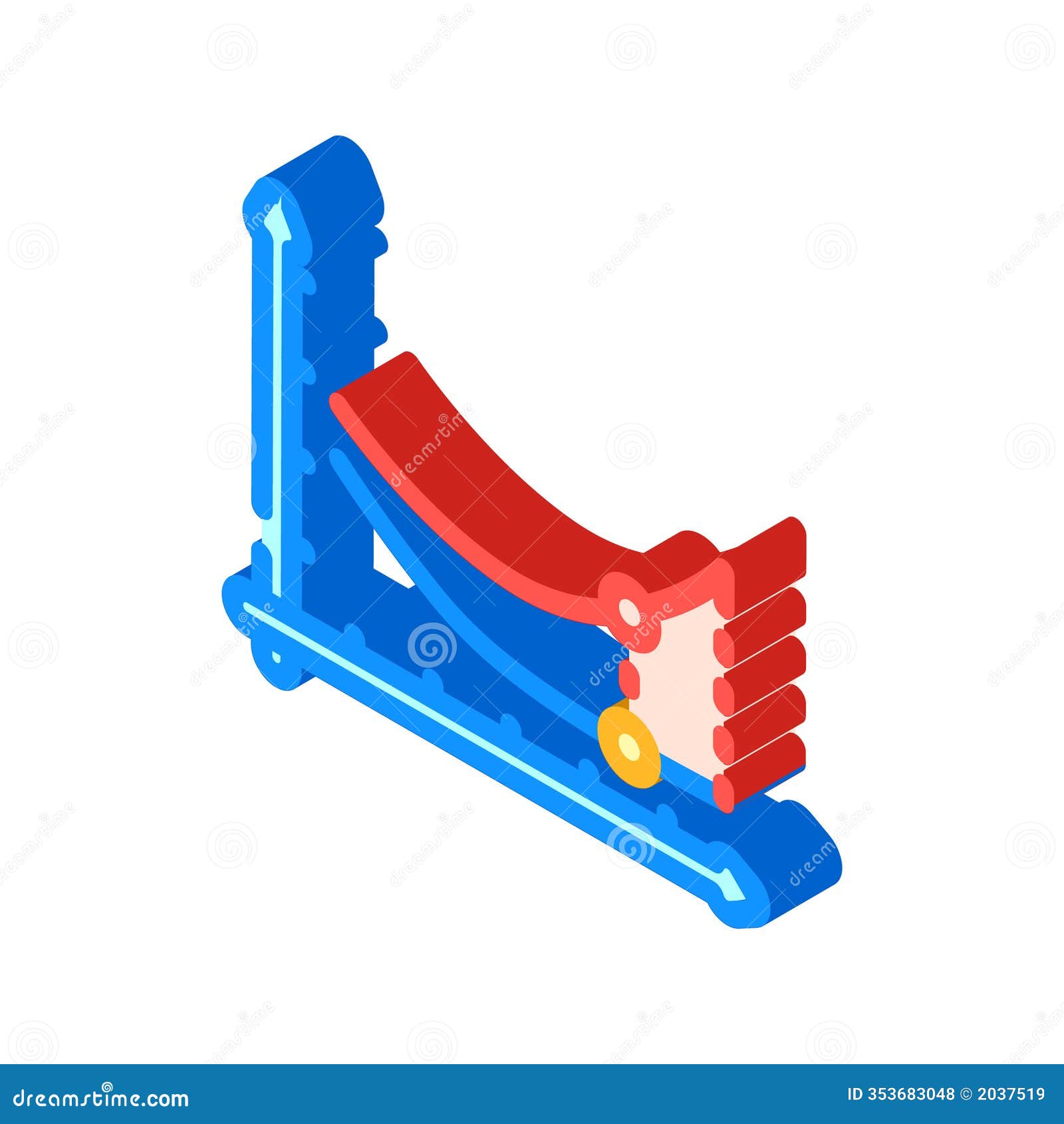 overfitting warning machine learning isometric icon  
