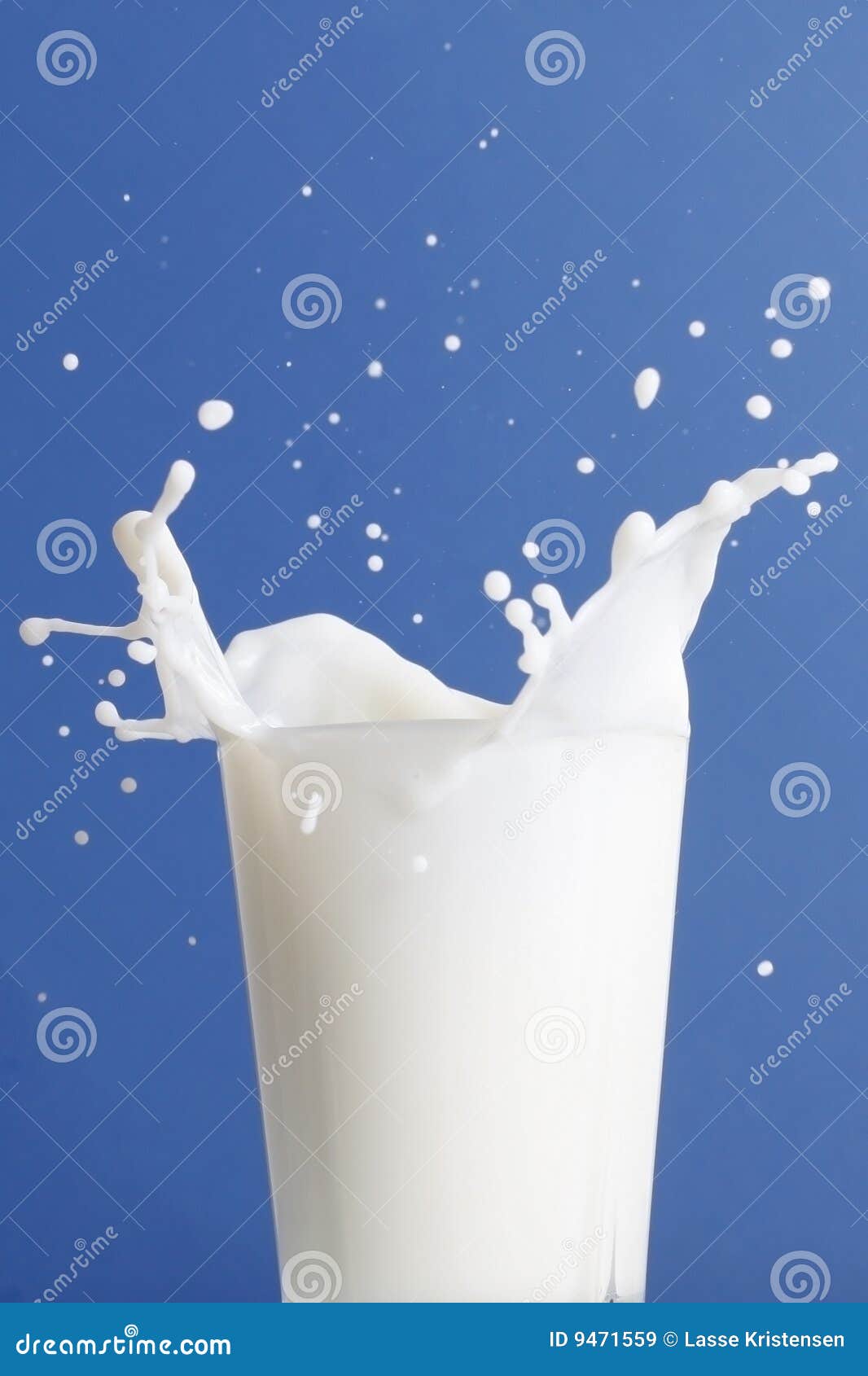 overflowing milk in glass