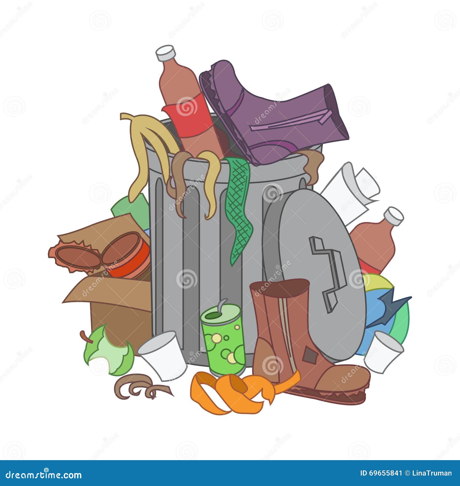 Trash Can Or Waste Bin Holding Banner Cartoon Vector CartoonDealer converting-mixed-numbers-to-improper-fractions-worksheets