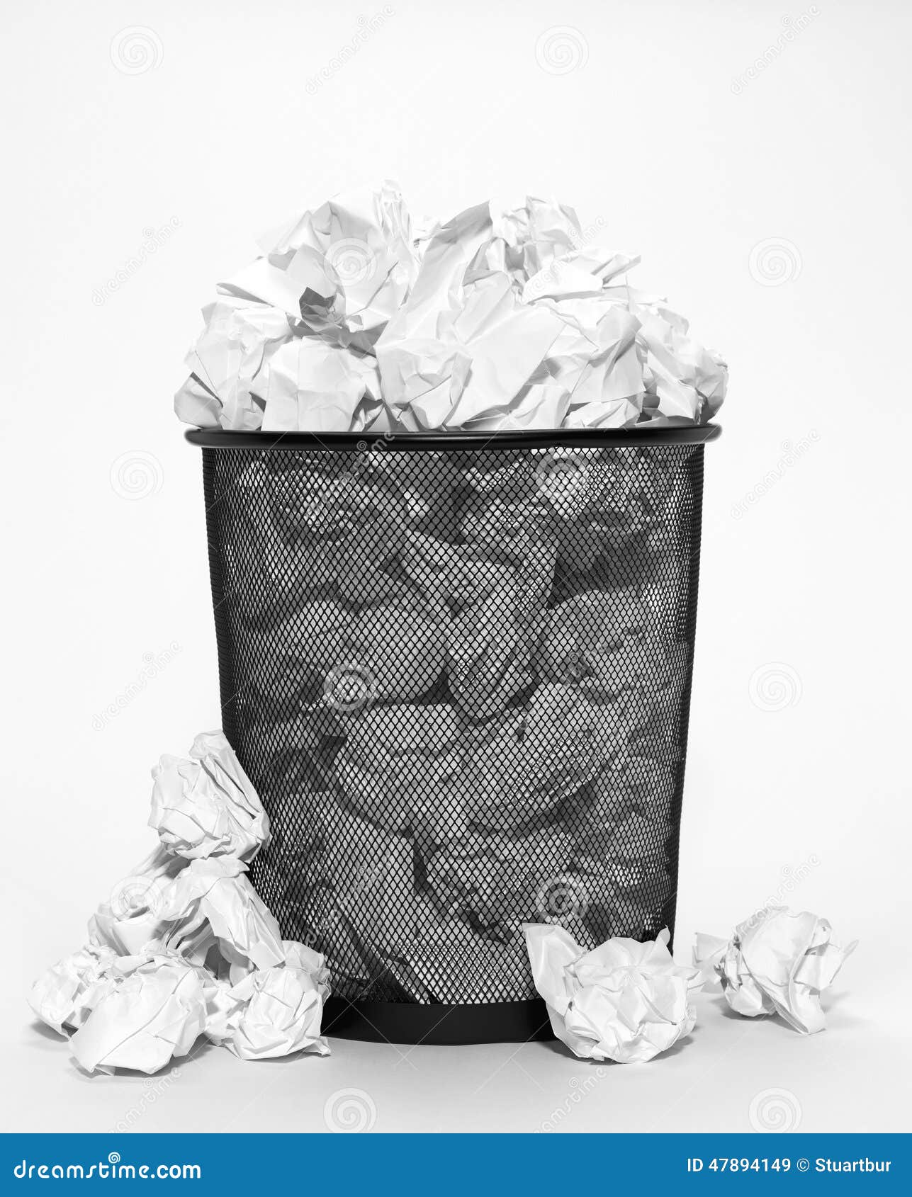 Overflowing Waste Bin stock image. Image of waste, recycle 47894149