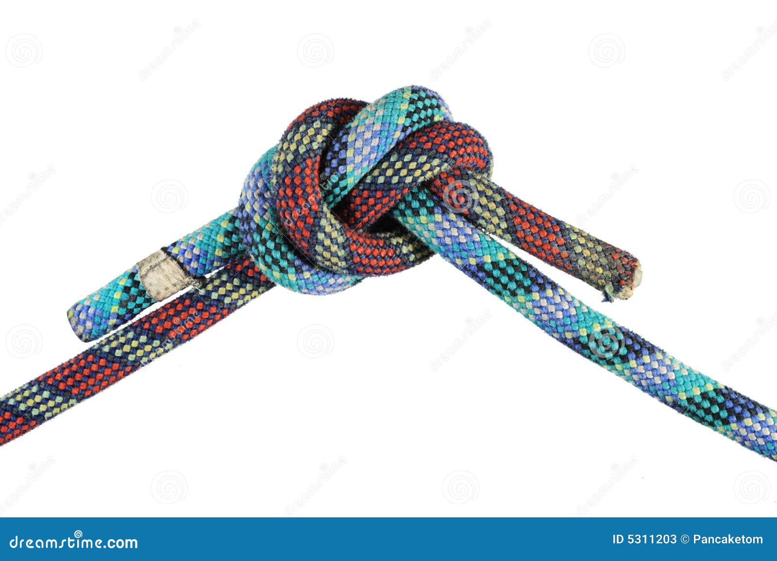 Overhand knot stock image. Image of kernmantle, cord, connect 5311203