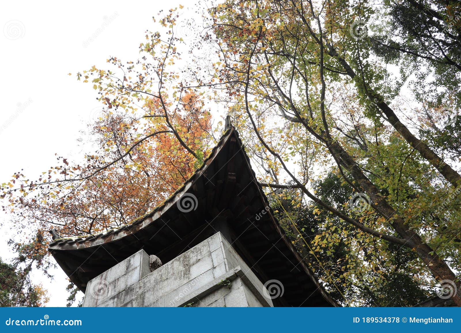 Overhanging Eaves 4-Chinese Temples Stock Photo - Image of mutual ...