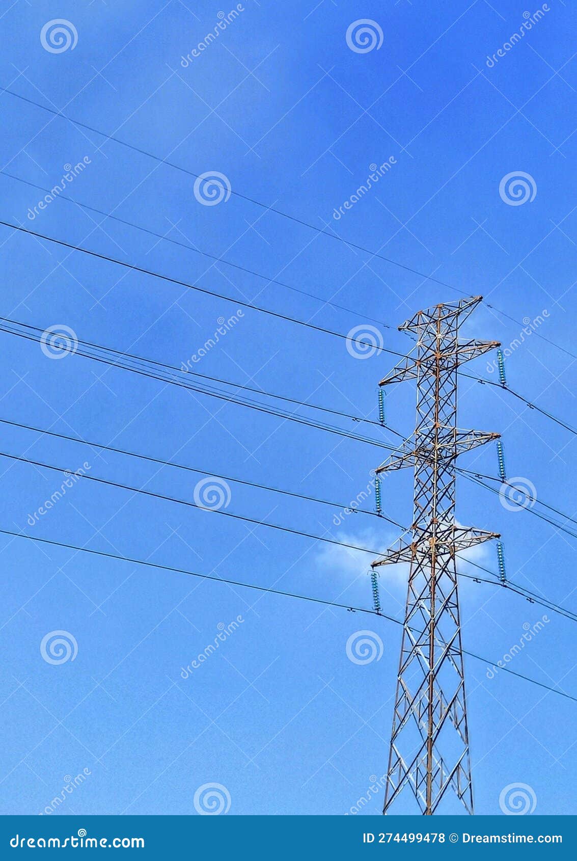 Overhead Power Line Scrap stock photo. Image of overhead 274499478