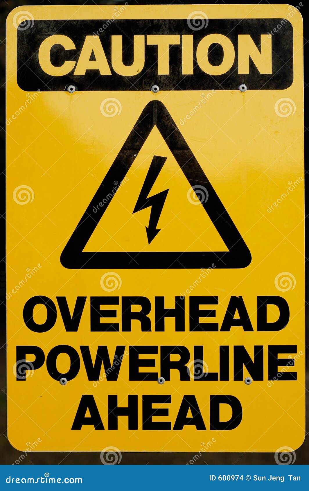 overhead powerline ahead