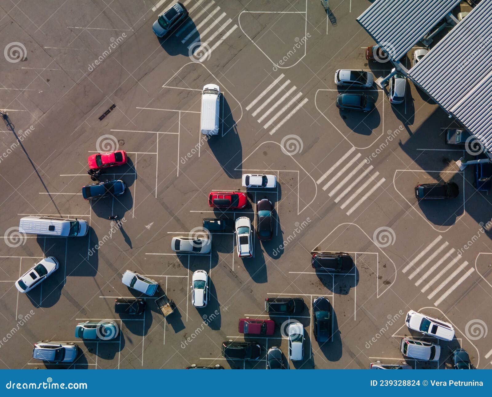 Overhead View of Car Parking Slots Stock Photo Image of rental