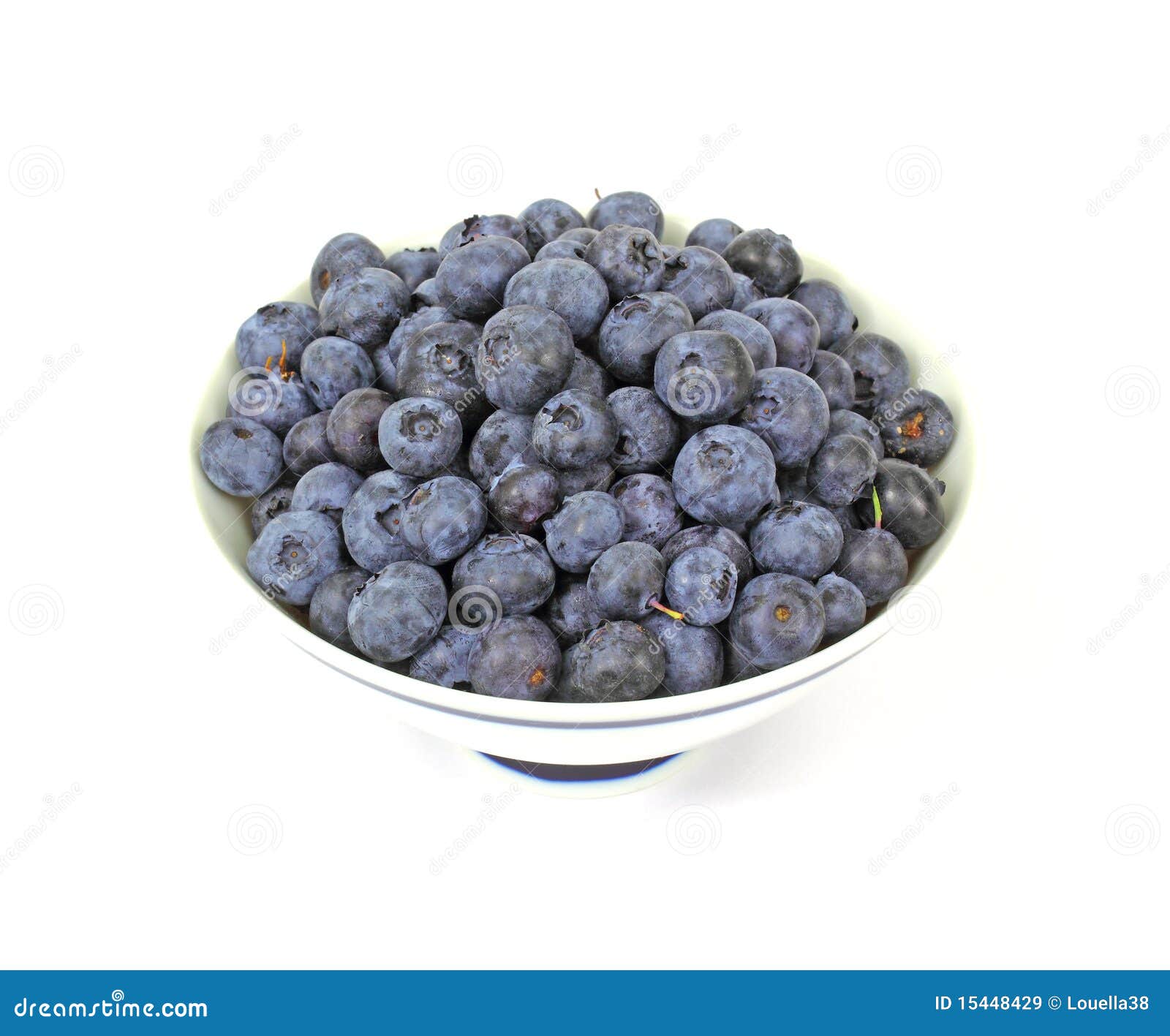 Overhead View Fresh Blueberries Stock Image - Image of purple, edible ...