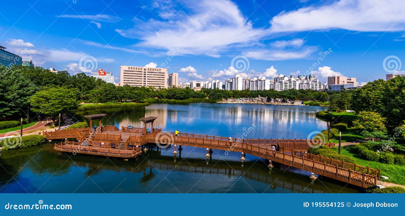 Ilsan Lake Park Green Forest In Goyang, Korea Royalty Free Stock Photo