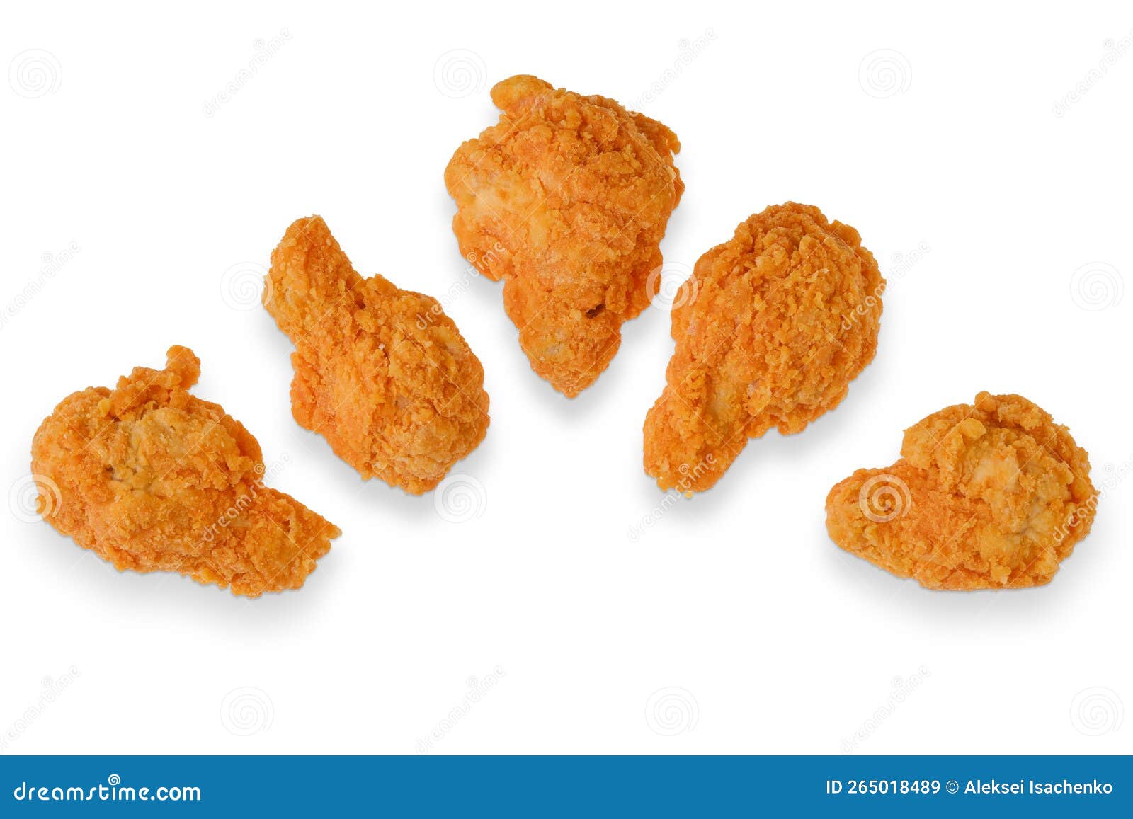 Overhead View of Semifinished Frozen Chicken Drumsticks Ready for Deep