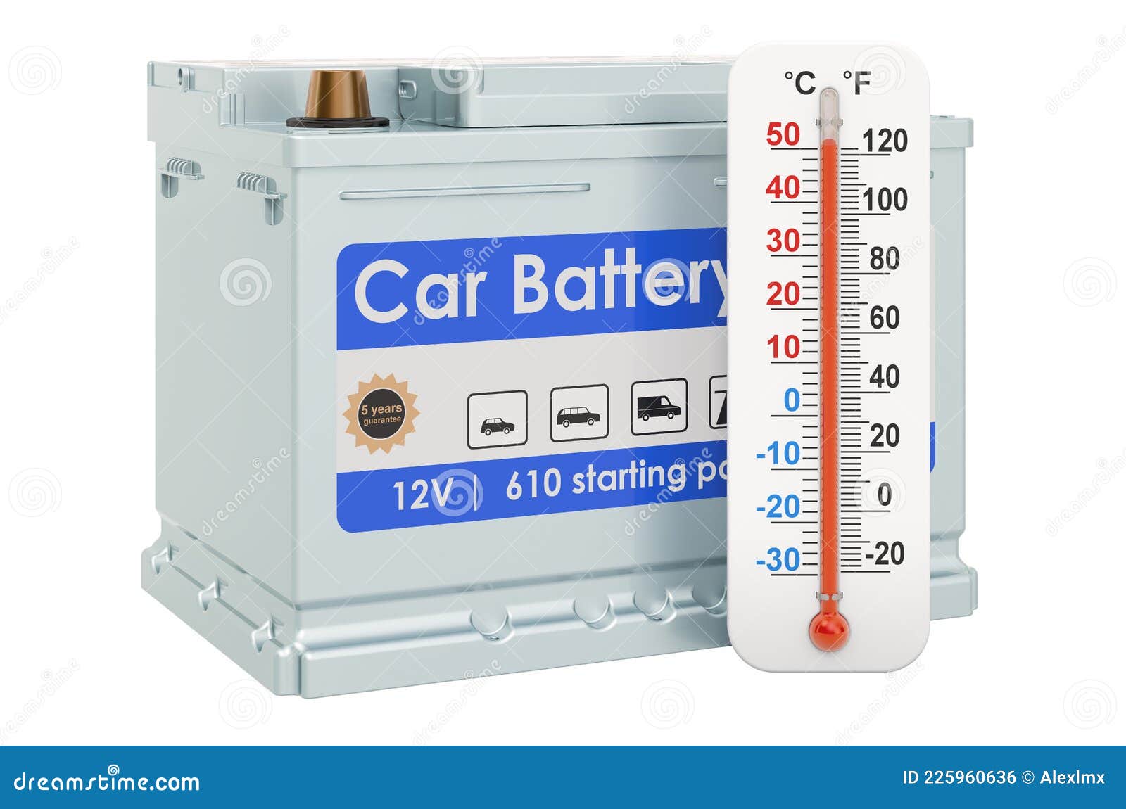 Battery Overheating Problem Linear Icon Vector Illustration
