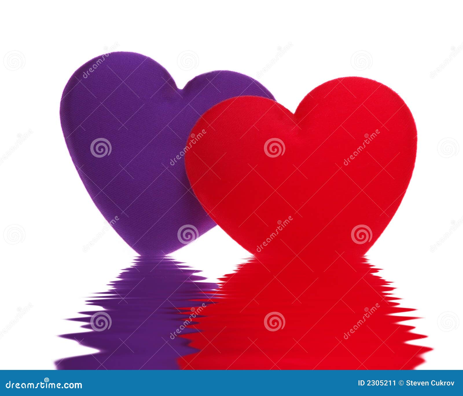 Overlapping Hearts Stock Image - Image: 2305211