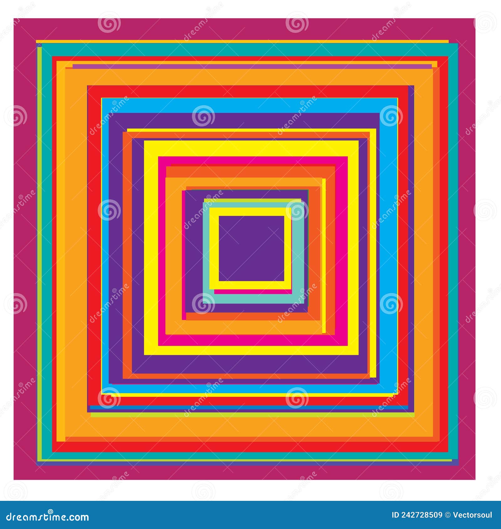 Overlapping Random Squares Abstract Colorful Geometric Vector ...