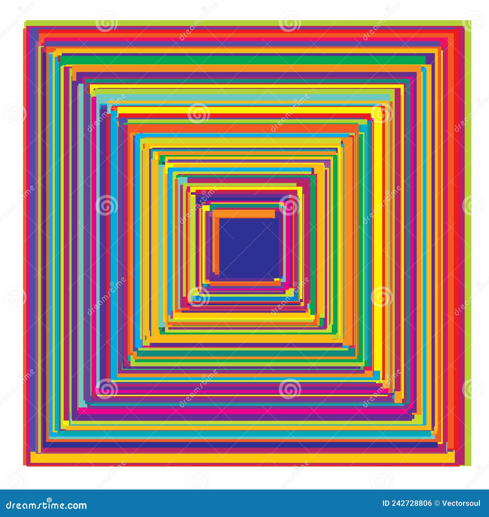 Overlapping Random Squares Abstract Colorful Geometric Vector ...