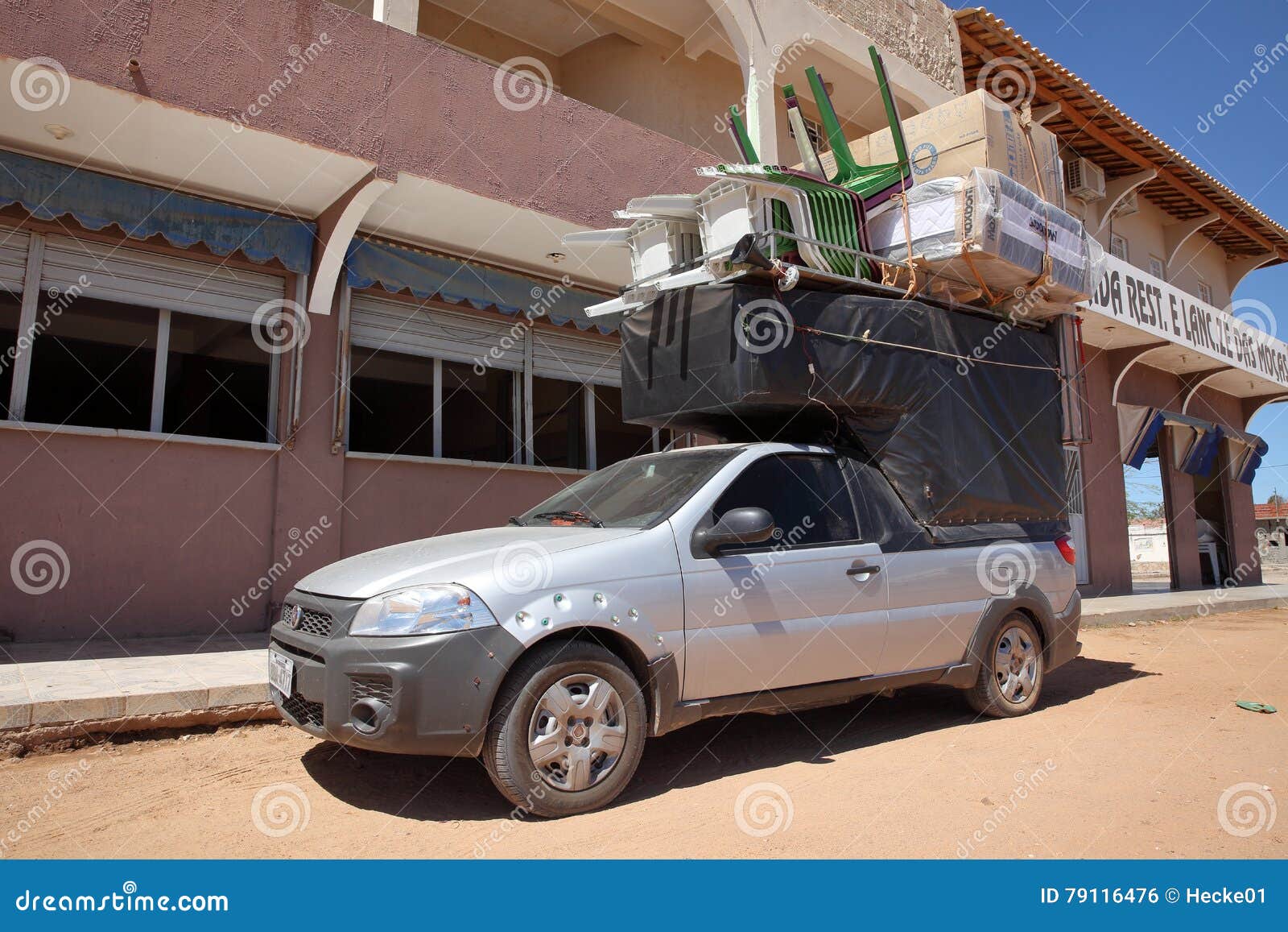 Overloaded car in Brazil editorial photo. Image of south 79116476