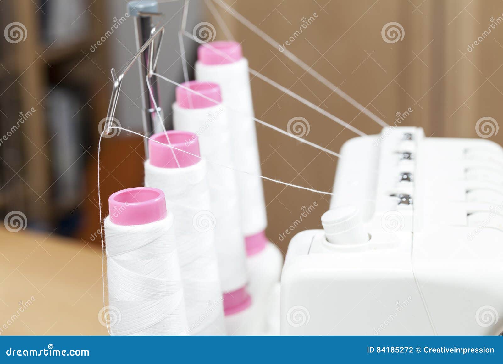 Overlock sewing machine stock photo. Image of stitch 84185272