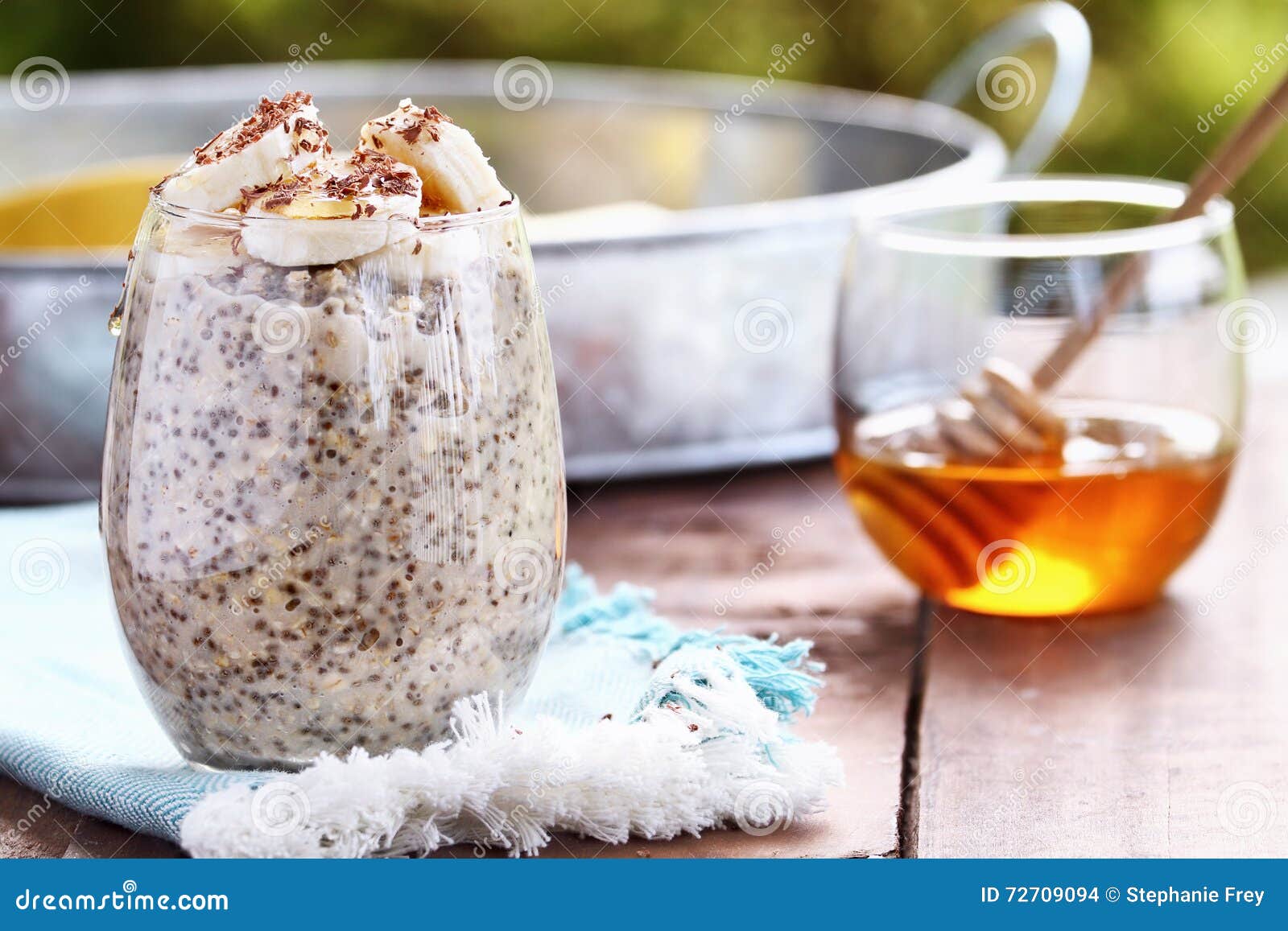 overnight oats and chia seeds