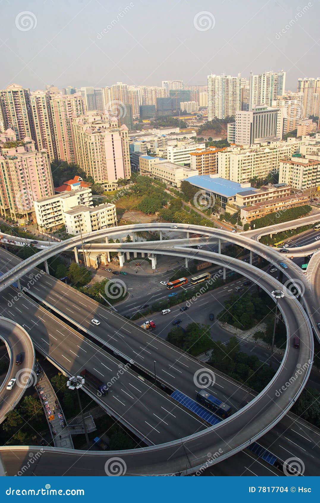 overpass in guangzhou city