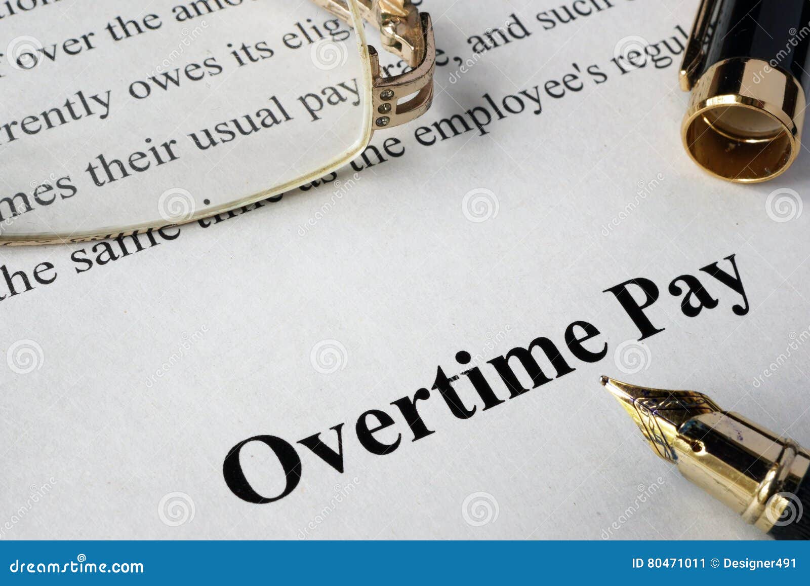 overtime pay concept