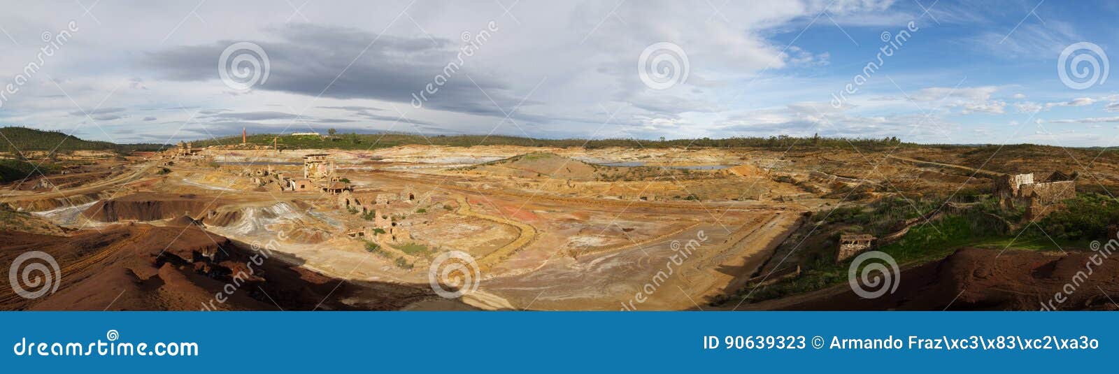 overview of achada do gamo area at sao domingos abandoned mine