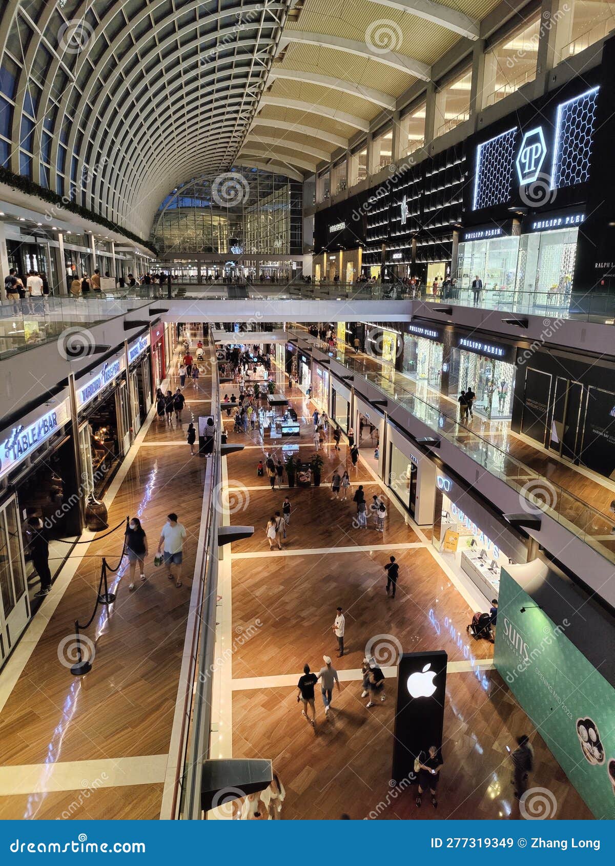 Overview Inside Marina Bay Sands Shoppe Editorial Stock Image - Image ...