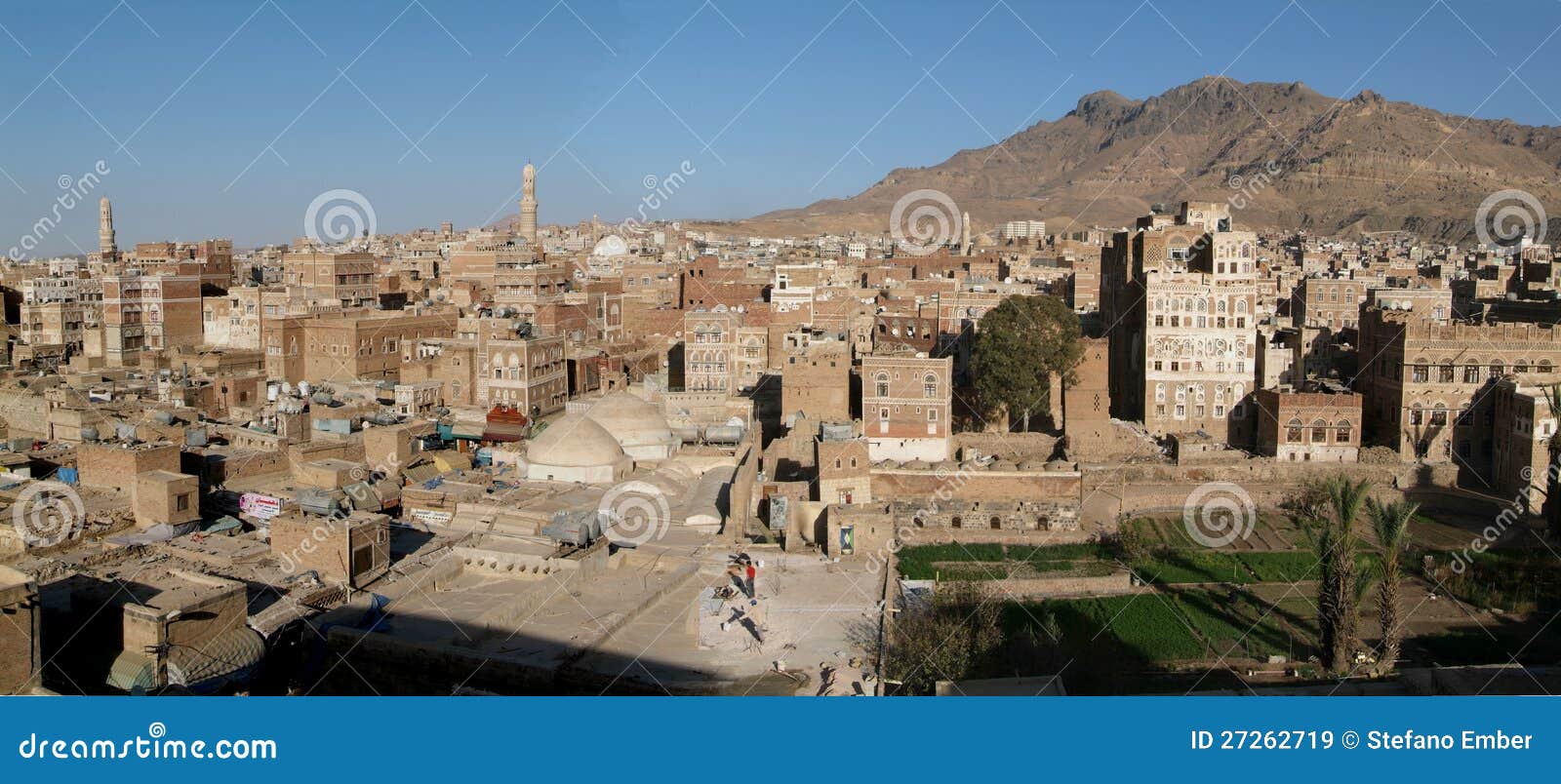 Overview at old Sana stock image. Image of tourism, city 27262719