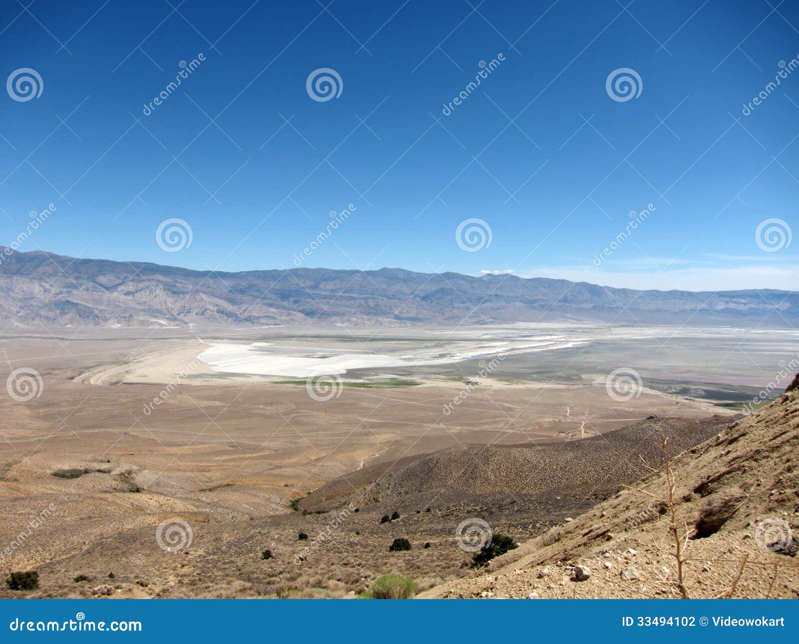 overview of owens valley, california, usa