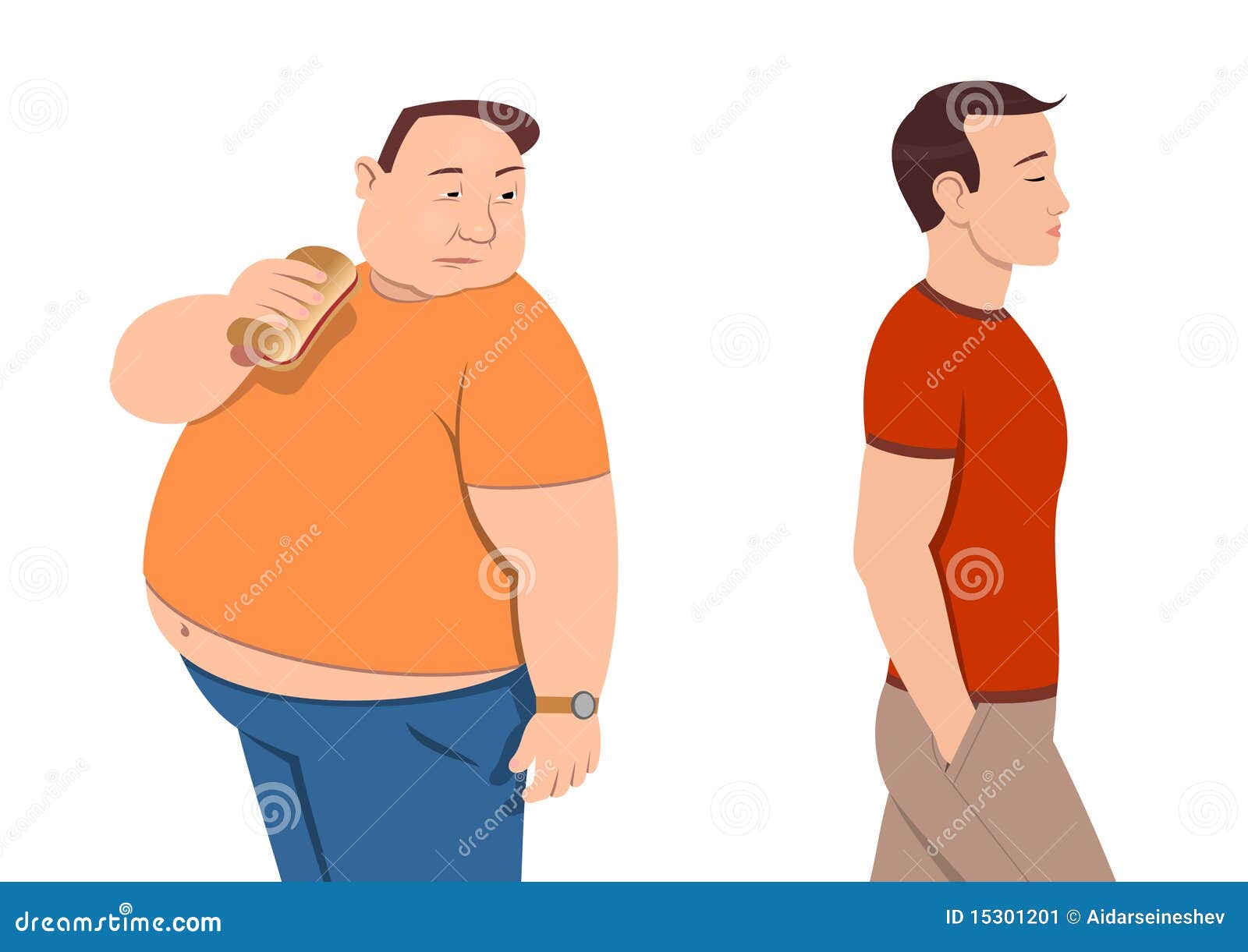 overweight stock vector illustration