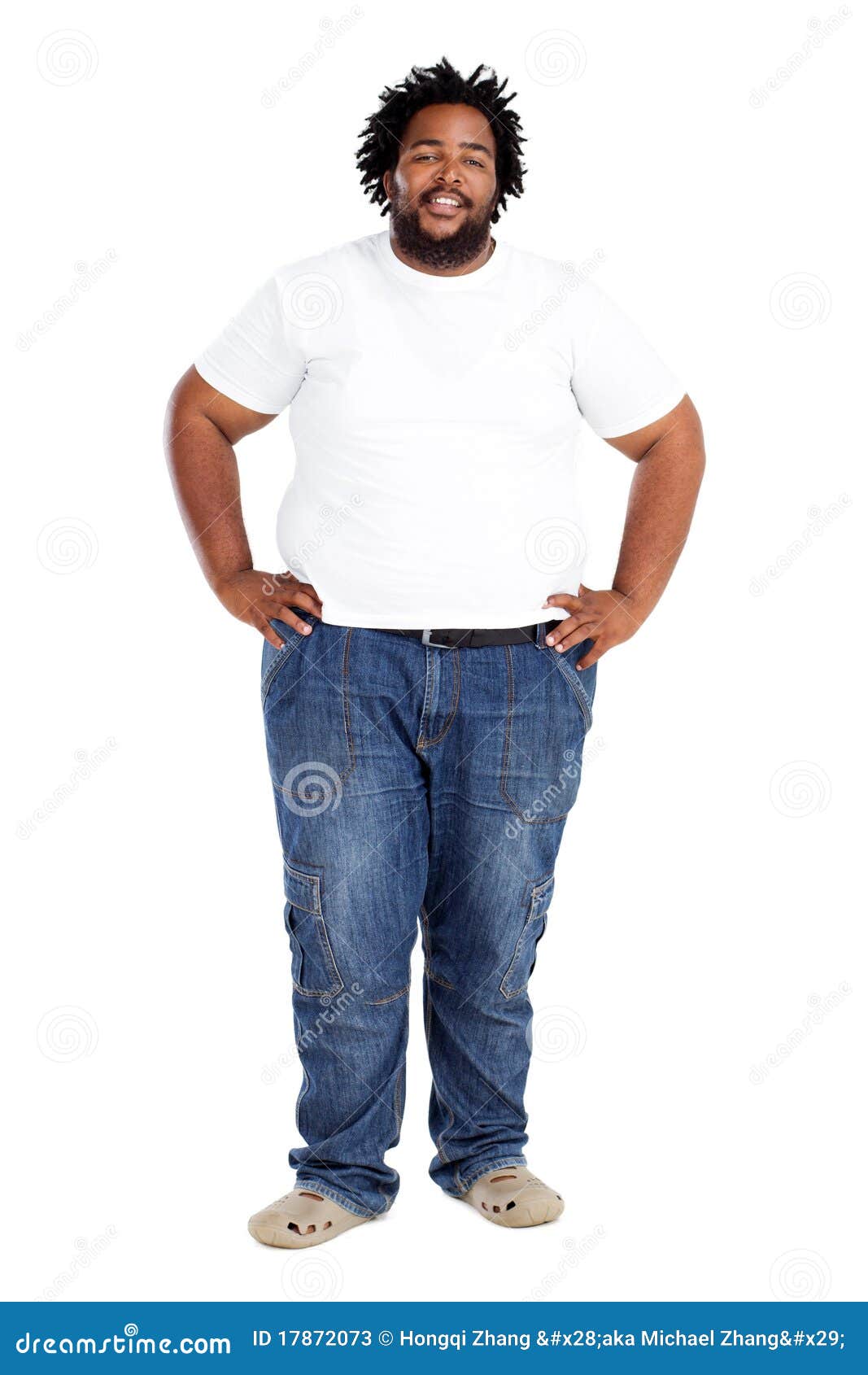 Overweight african man stock image. Image of overweight 