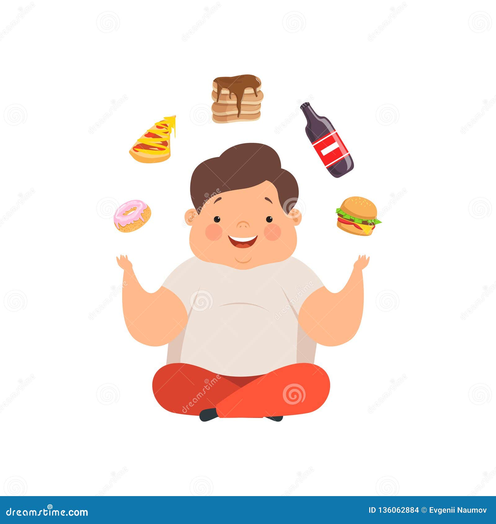 Overweight Boy Sitting on the Floor and Juggling Fast Food Dishes, Cute Chubby Child Cartoon Character Vector Stock Vector - Illustration of overweight, fast: 136062884 Overweight Boy Sitting on the Floor and Juggling Fast Food Dishes, Cute Chubby Child Cartoon Character Vector Stock Vector - Illustration of overweight, fast: 136062884