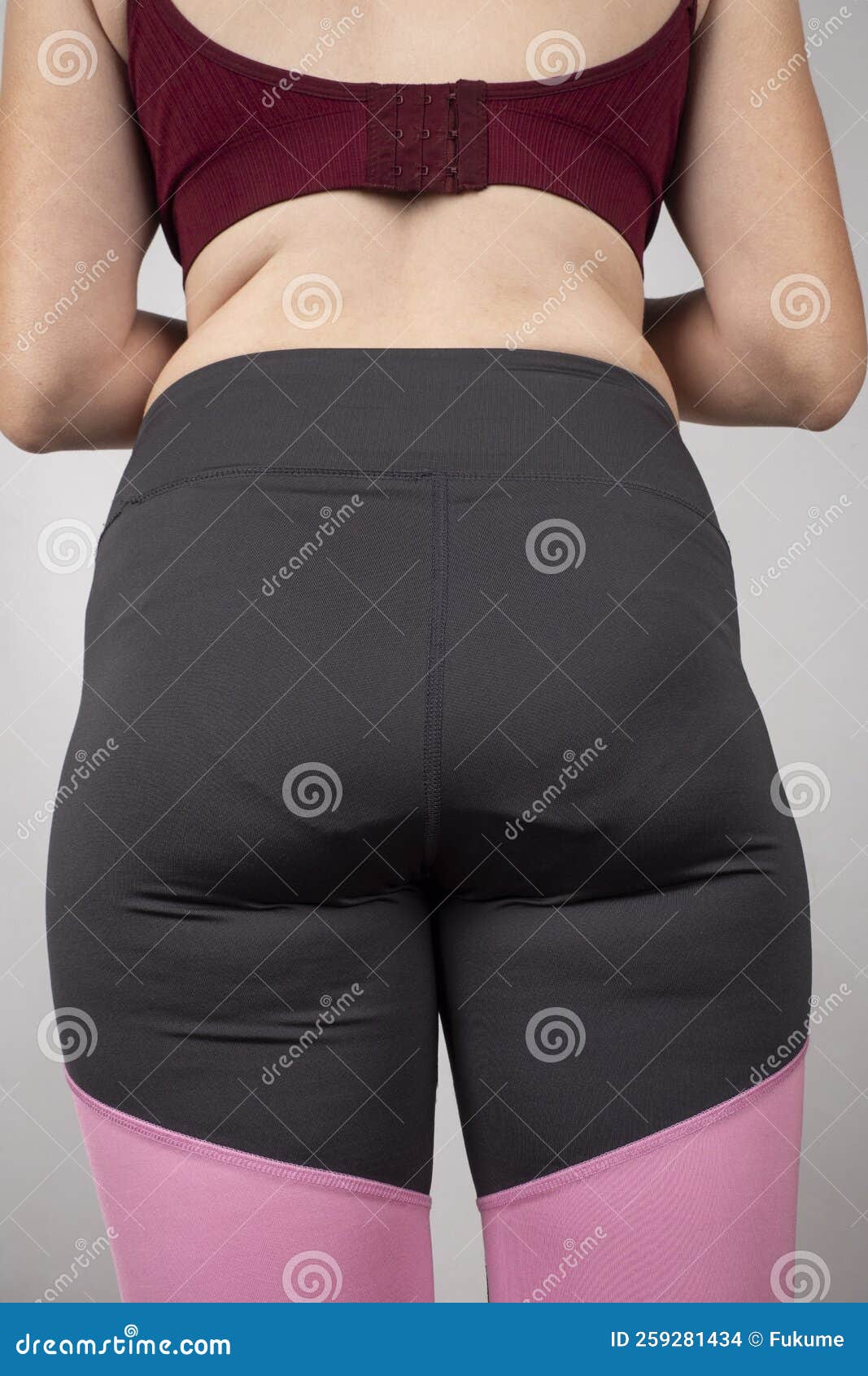 Overweight Female Buttocks in Black Leggings Closeup, Exercise for Weight  Loss Stock Photo - Image of legging, care: 259281434