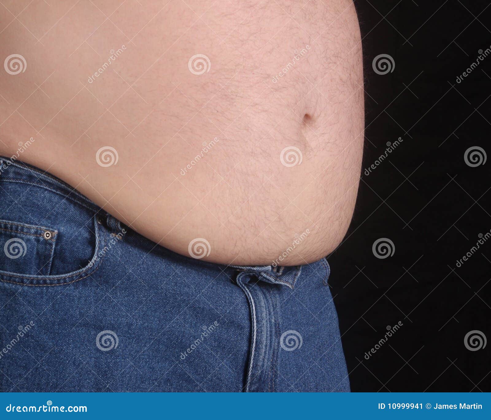 Overweight Man with Beer Belly Stock Image Image of unhealthy