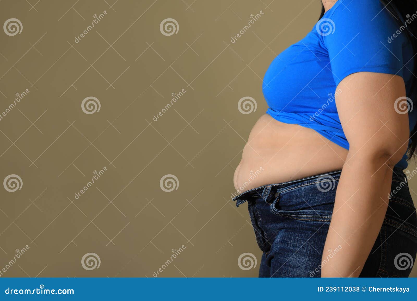 fat woman, fat belly, chubby, obese woman hand holding excessive belly fat  with measure tape, woman diet lifestyle concept 27067334 Stock Photo at  Vecteezy