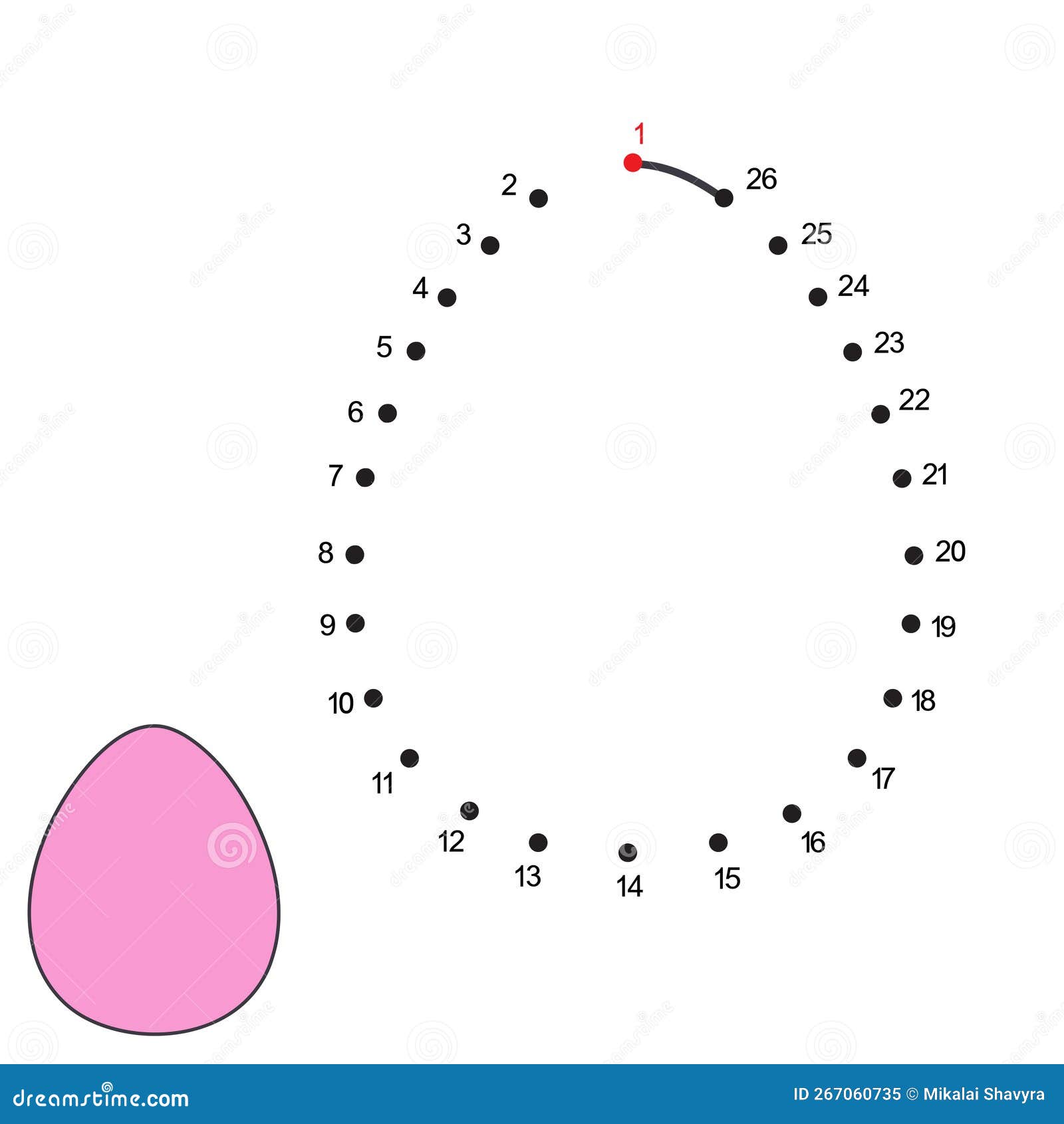 Ovo De Páscoa. Jogo Ponto a Ponto. Conecte Os Pontos Por Números Para  Desenhar O Ovo Galinha De Desenho Animado. Jogo Lógico E Pág Ilustração do  Vetor - Ilustração de siga, casca