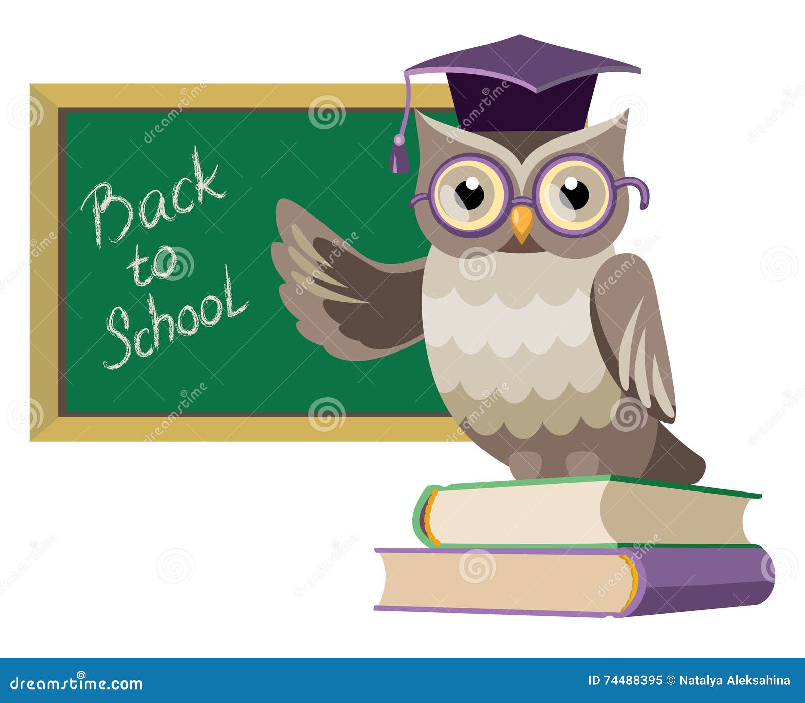 owl books blackboard graduate s cap 74488395