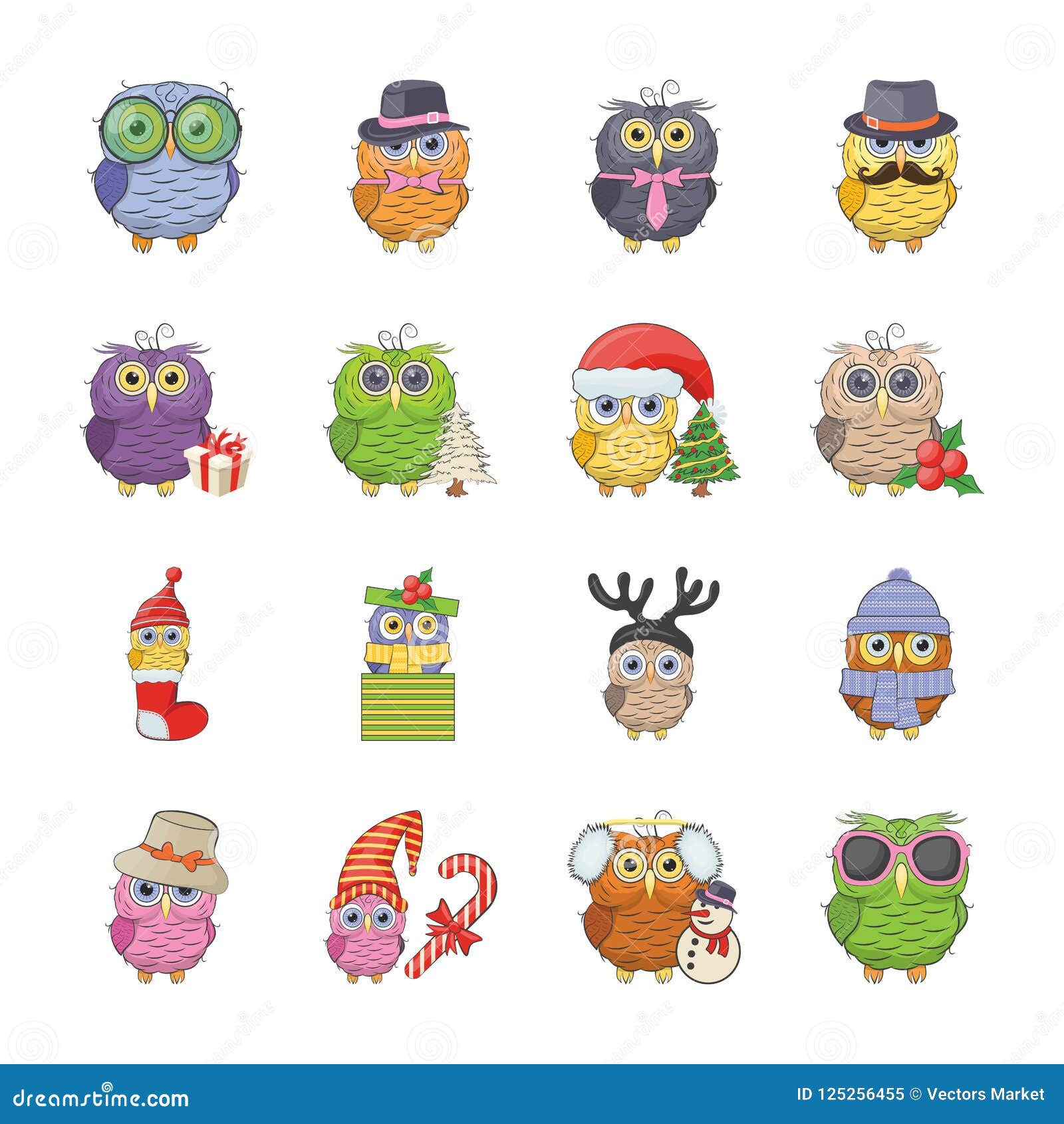Owl Drawing Icons Set Stock Illustration Illustration Of Pirate