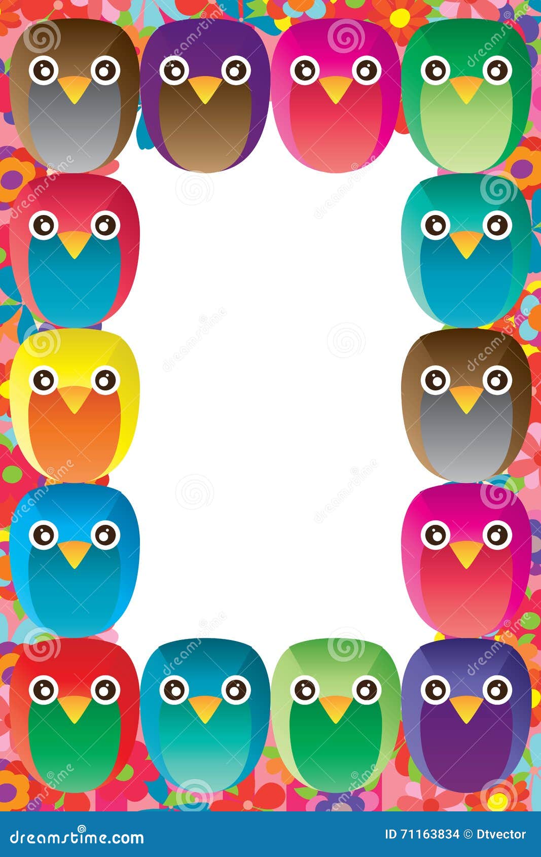 Owl Handmade Frame Stock Vector - Image: 71163834 Owl Handmade Frame Stock Vector - Image: 71163834