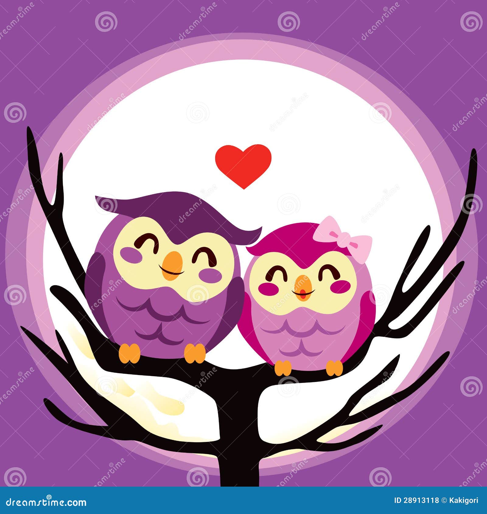 Owl Love Couple stock vector. Illustration of cartoon - 28913118 Owl Love Couple stock vector. Illustration of cartoon - 28913118