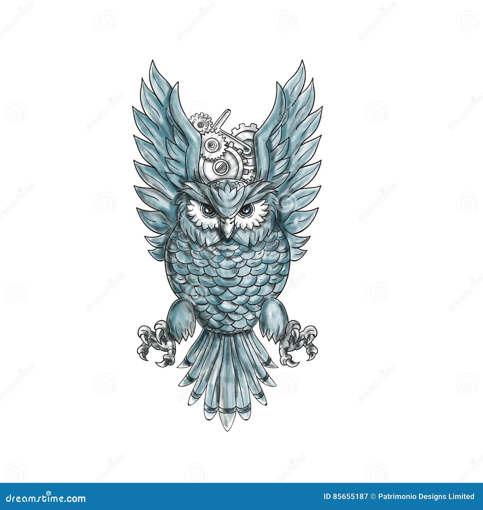 Update 73+ clock with wings tattoo super hot in.eteachers