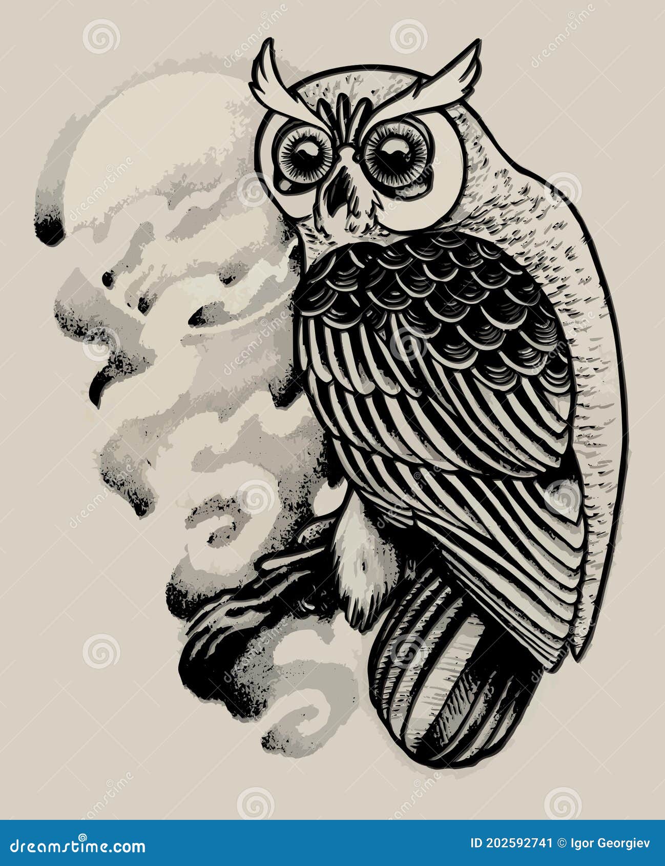Arm Skull Owl Tattoo by Bang Bang