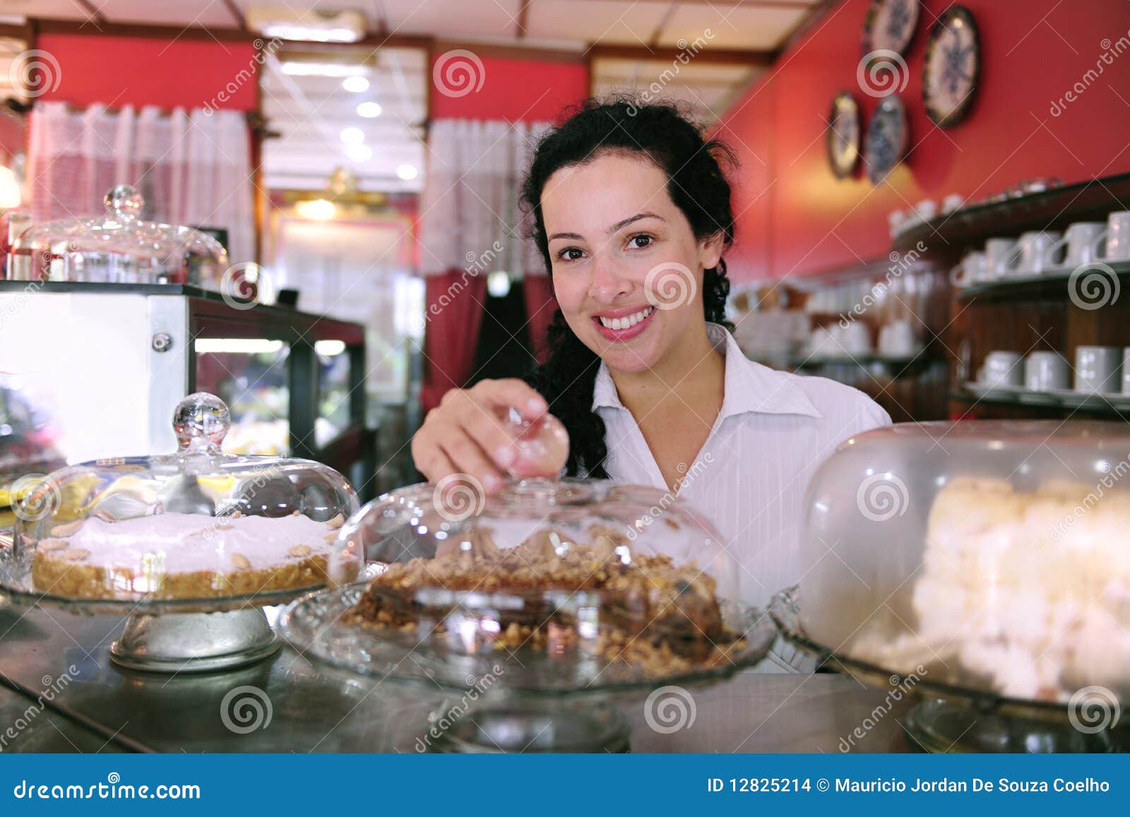 Owner of a cake store stock photo. Image of fancy, portrait 12825214