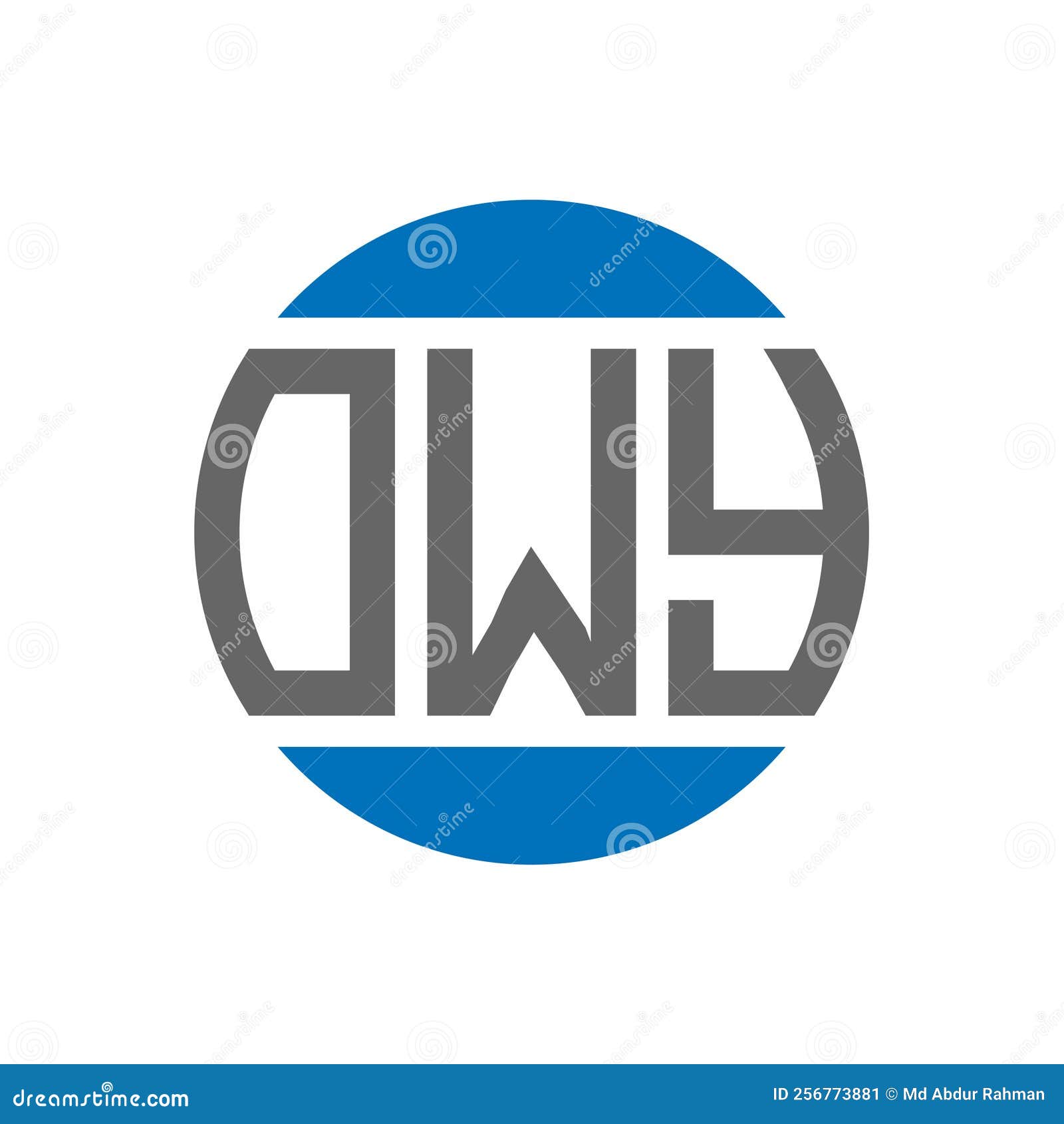 owy letter logo  on white background. owy creative initials circle logo concept. owy letter 