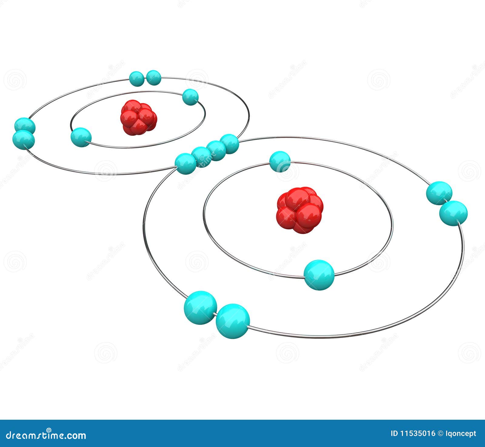 Oxígeno - diagrama atómico stock de ilustración. Ilustración de enlaces -  11535016