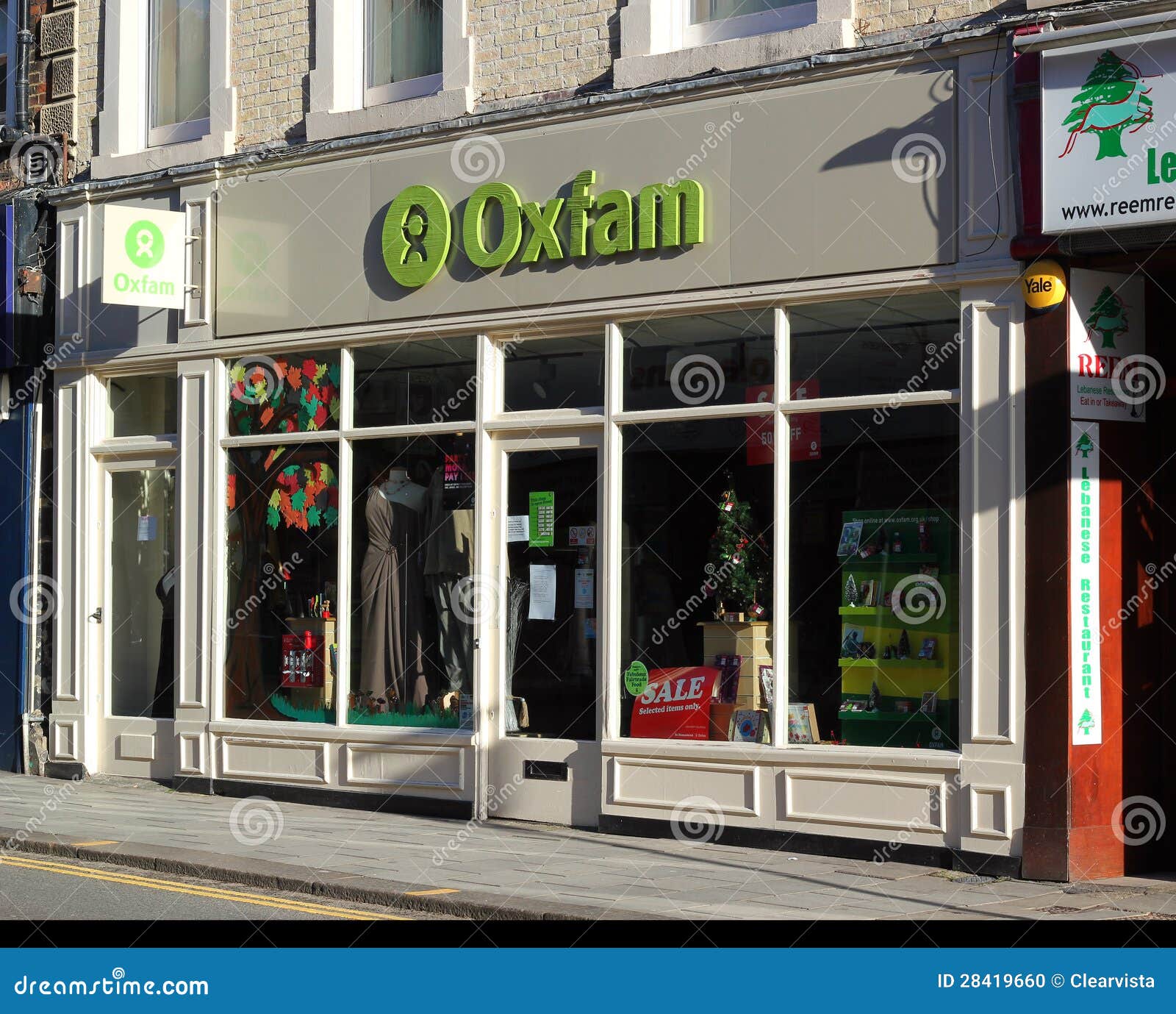 Oxfam charity shop. editorial image. Image of charity 28419660