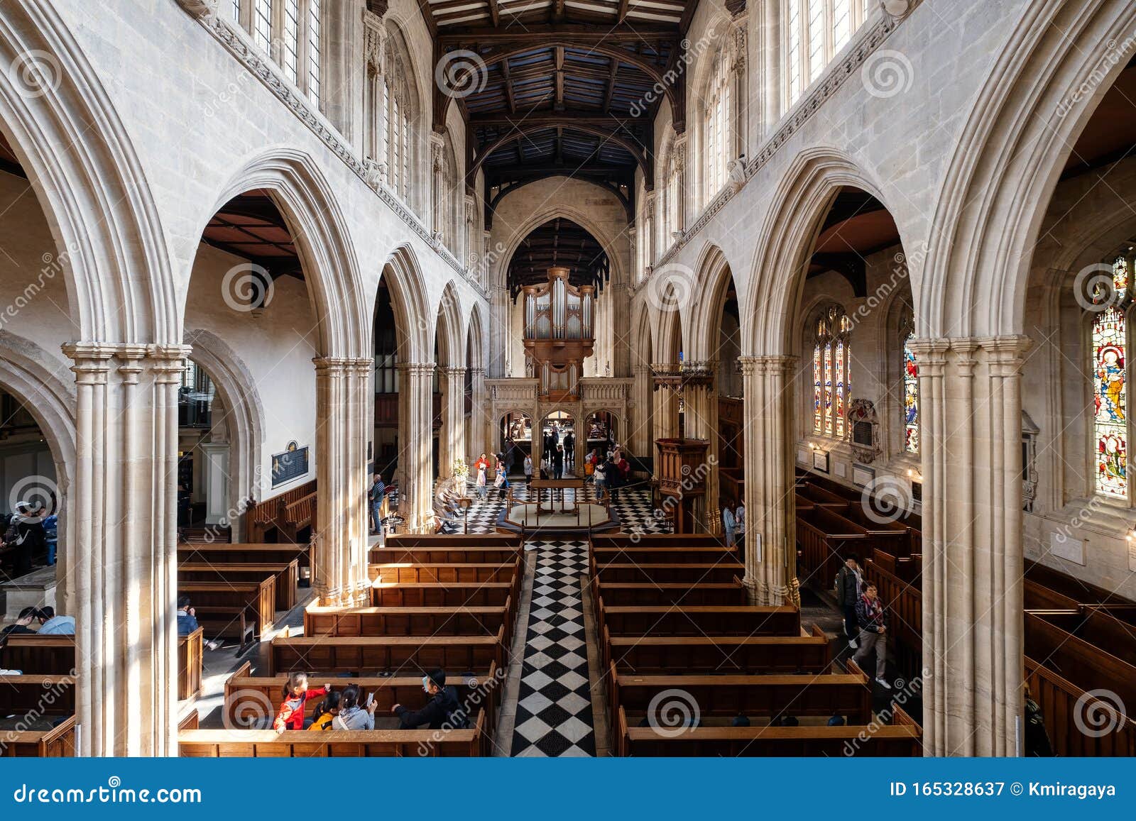 Interior Of The University Church Of St Mary The Virgin At Oxford In The Uk Editorial Photography Image Of Inside Great 165328637