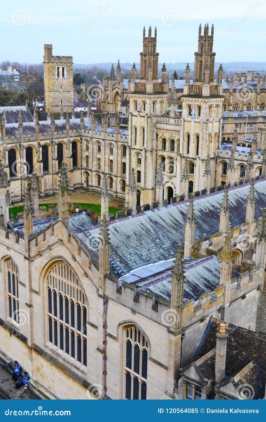 Oxford University Top View, United Kingdom Stock Image - Image of catholic,  landmark: 120564085