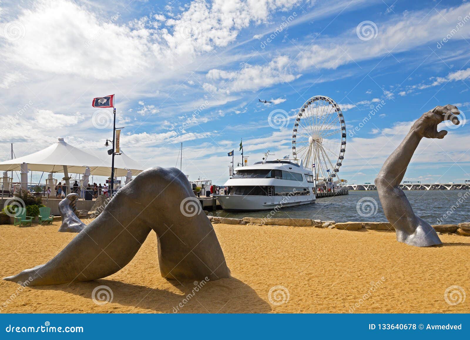 Awakening A Sculpture At National Harbor In Maryland Usa Editorial Stock Photo Image Of Created Hand