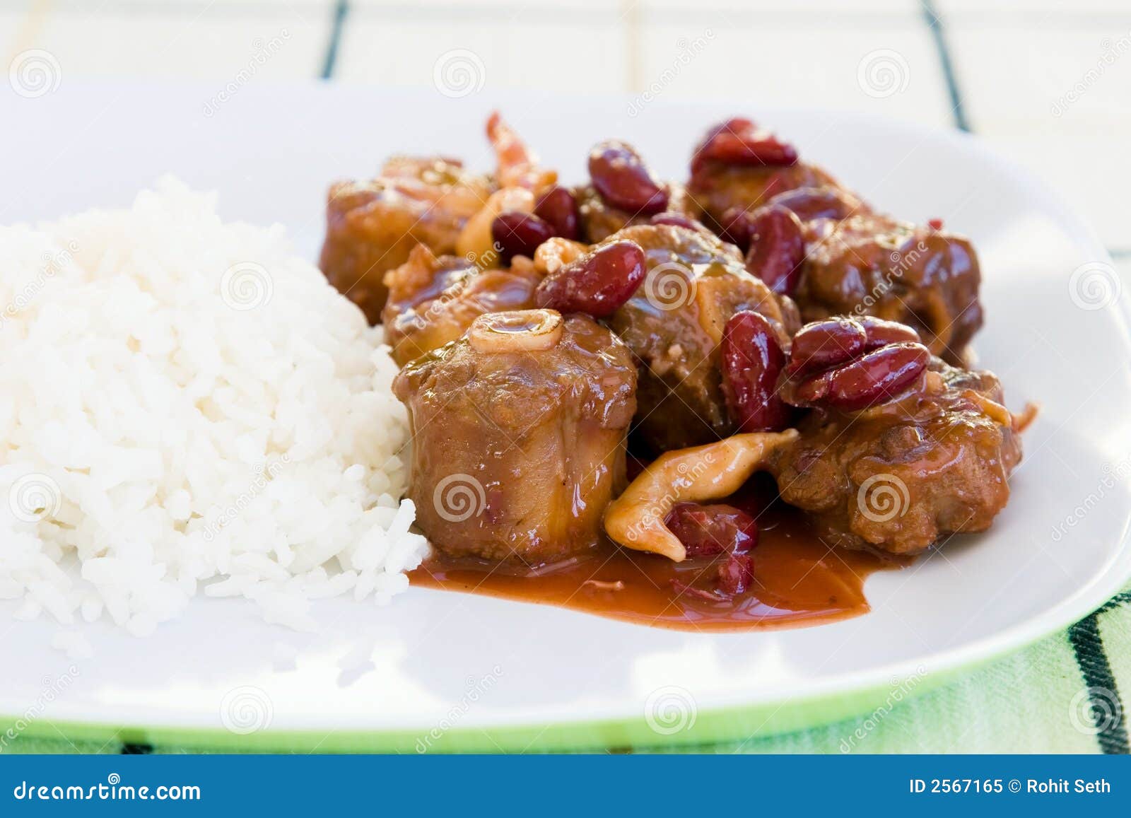 Oxtail Stew with Rice stock image. Image of vegetarian 2567165