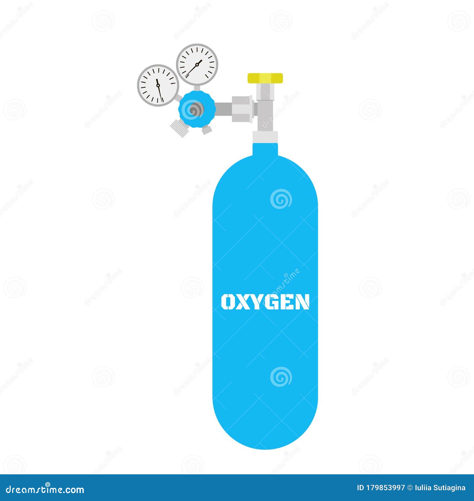 Download Oxygen Gas Tank Cylinder. Gas Container, Balloon With ...
