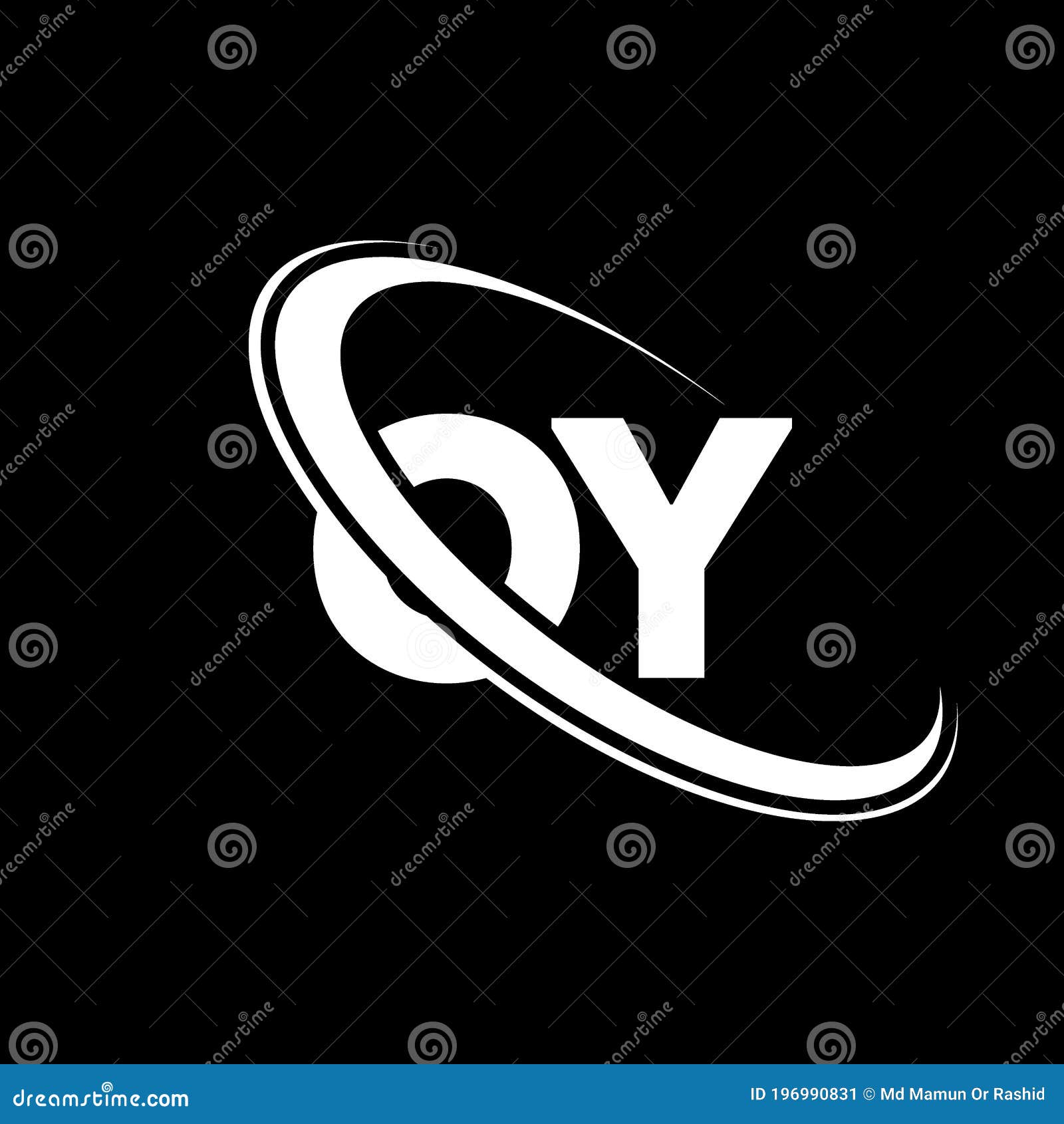 OY Logo. O Y Design. White OY Letter. OY/O Y Letter Logo Design Stock ...